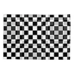 Klassisches Checkered blute ich, den Kissenbezug