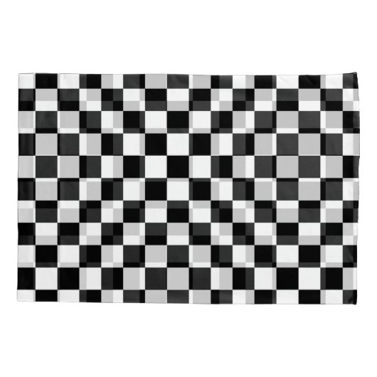 Klassisches Checkered blute ich, den Kissenbezug (Rückseite)