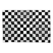 Klassisches Checkered blute ich, den Kissenbezug (Vorderseite)