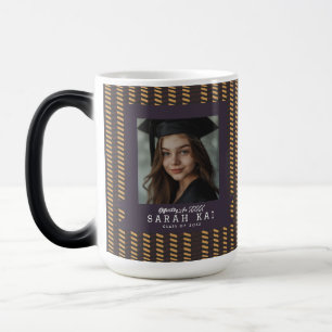 Klassisches Chevron-Druck-Mutter-Abschlussgeschenk Verwandlungstasse