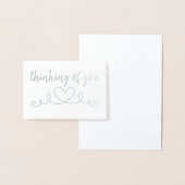 Klassisches Chic-Denken Folienkarte (Anzeige)