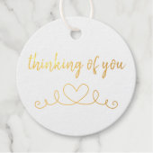 Klassisches Chic-Denken Geschenkanhänger (Vorderseite)