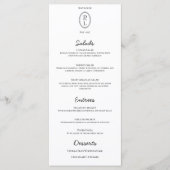 Klassisches Chic Hand Drawn Frame Wedding Menü Menükarte (Vorderseite)