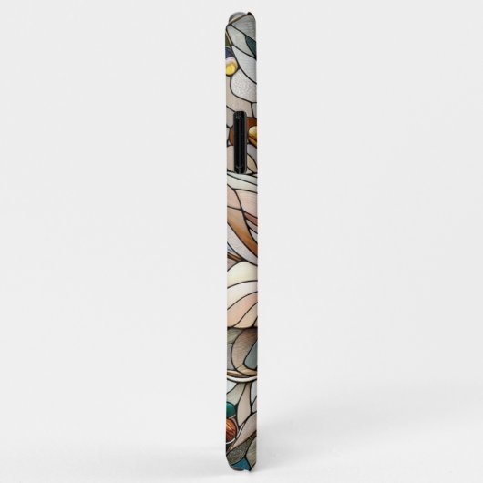 Klassisches Chic-Muster aus gepolstertem Glas Case-Mate iPhone Hülle (Hinten/Rechts)