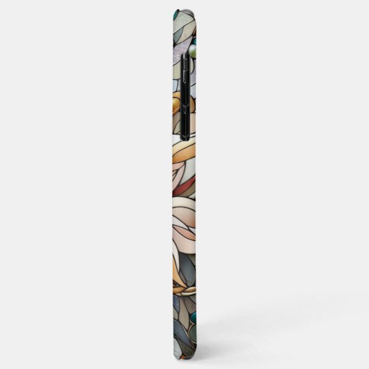 Klassisches Chic-Muster aus gepolstertem Glas Case-Mate iPhone Hülle (Hinten/Links)