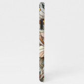 Klassisches Chic-Muster aus gepolstertem Glas iPhone Hülle (Rechte Seite)