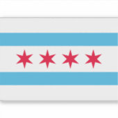 Klassisches Chicago-Flaggen-Symbol Aufkleber (Vorderseite)