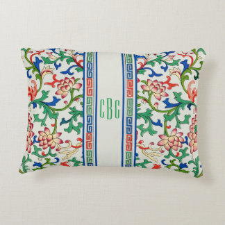 Klassisches Chinoiserie-Chic-Akzentschoner mit Mon Dekokissen