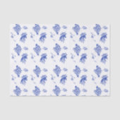 Klassisches Chinoiserie Chic Blumenmuster Seidenpapier (Vorderseite)