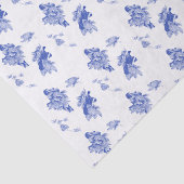 Klassisches Chinoiserie Chic Blumenmuster Seidenpapier (Ausschnitt)