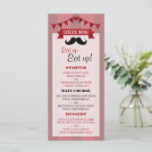 Klassisches Circus Poster-Kindermenü Menükarte (Stehend Vorderseite)