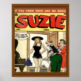 Klassisches Comic-Cover Vintag Suzie Poster