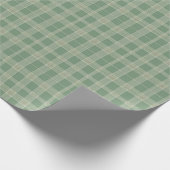 Klassisches Cottagecore-Gingham-Karo Geschenkpapier (Ecke)