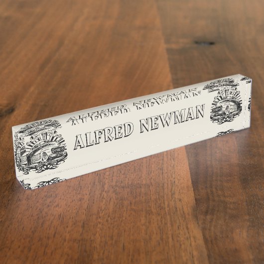 Klassisches Coupé Namensplakette (Seite)