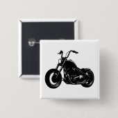 Klassisches Cruiser-Motorrad-Design Button (Vorne & Hinten)