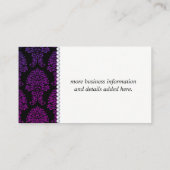 Klassisches Damasmuster Terminkarte (Rückseite)