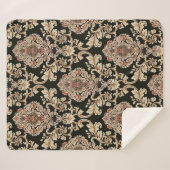 klassisches Damastraenmuster mit Rahmenabstraktion Sherpadecke (Vorderseite (Horizontal))