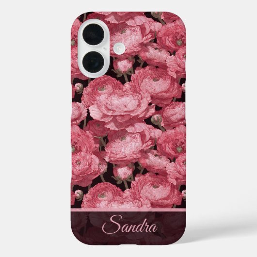 Klassisches Danke-Schön-Geschenk Ranunculus Name Case-Mate iPhone Hülle (Rückseite)