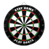 Klassisches Dartboard mit benutzerdefiniertem Text Dartscheibe (vorne)
