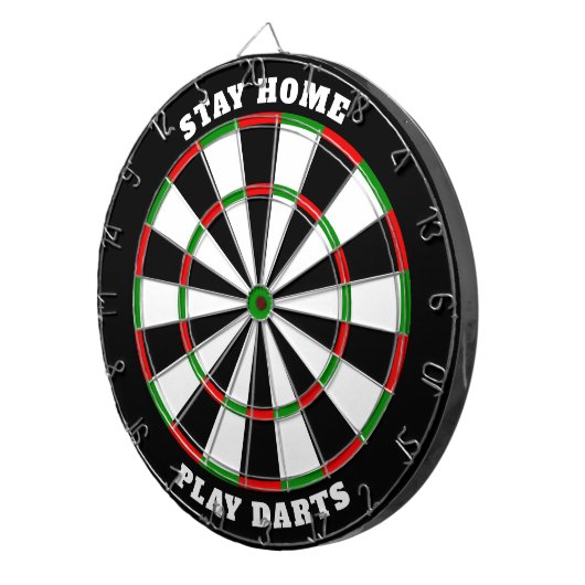 Klassisches Dartboard mit benutzerdefiniertem Text Dartscheibe (Vorderseite rechts)