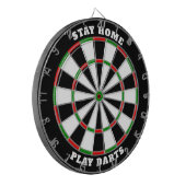 Klassisches Dartboard mit benutzerdefiniertem Text Dartscheibe (Vorderseite Links)