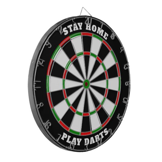 Klassisches Dartboard mit benutzerdefiniertem Text Dartscheibe (Vorderseite Links)