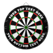 Klassisches Dartboard mit benutzerdefiniertem Text Dartscheibe (vorne)