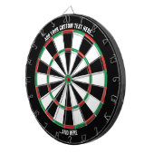 Klassisches Dartboard mit benutzerdefiniertem Text Dartscheibe (Vorderseite rechts)