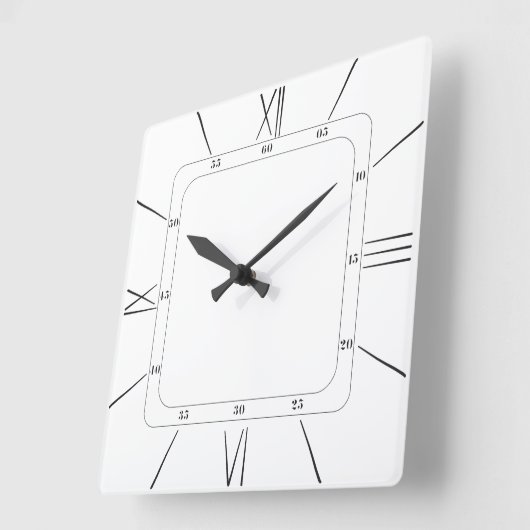 klassisches Design der Wanduhr im Wohnzimmer (Winkel)