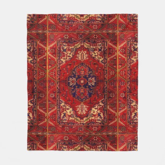 Klassisches Design des orientalischen Teppichs -   Fleecedecke (Vorderseite)
