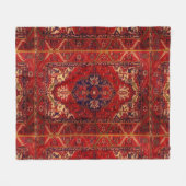 Klassisches Design des orientalischen Teppichs - Fleecedecke (Vorderseite (Horizontal))