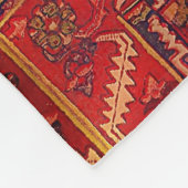 Klassisches Design des orientalischen Teppichs -   Fleecedecke (Ecke)
