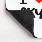 Klassisches Design "I Liebe My Skyline" Mousepad (Ecke)