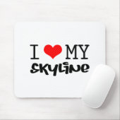 Klassisches Design "I Liebe My Skyline" Mousepad (Mit Mouse)