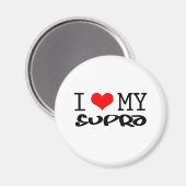 Klassisches Design "I Liebe My Supra" Magnet (Vorderseite/Rückseite)