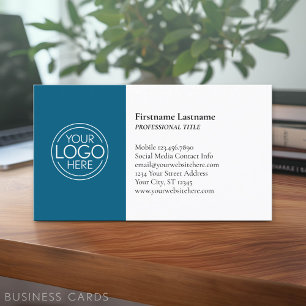 Klassisches Design mit Logo und Kontaktinformation Visitenkarte