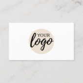 Klassisches Design mit Logos und Kontaktinformatio Visitenkarte (Rückseite)