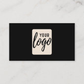 Klassisches Design mit Logos und Kontaktinformatio Visitenkarte (Rückseite)