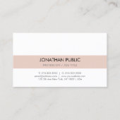 Klassisches Design Moderne Elegante Schlichte Firm Visitenkarte (Rückseite)