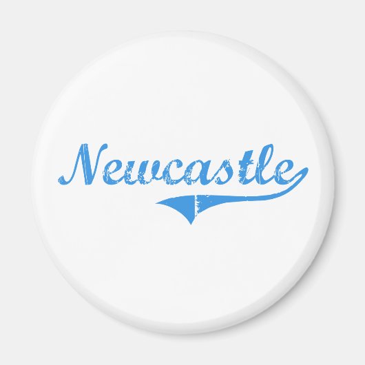 Klassisches Design von Newcastle Maine Magnet (Vorne)