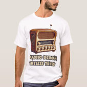 Klassisches Design, zeitlose Tunes. Retro-Radio T-Shirt (Vorderseite)