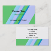 Klassisches Diagonal Strip Design Visitenkarte (Vorne/Hinten)
