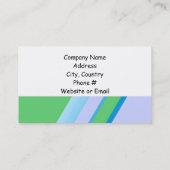 Klassisches Diagonal Strip Design Visitenkarte (Rückseite)