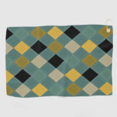 Klassisches Diamantmuster Golfhandtuch (Horizontal)
