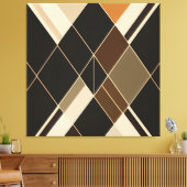 Klassisches Diamantmuster Leinwanddruck (Insitu (Wohnzimmer))