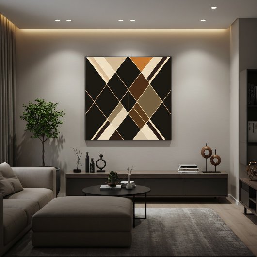 Klassisches Diamantmuster Poster