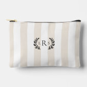 Klassisches Dreier-Laurel-Monogramm Zubehörtasche (Vorderseite)