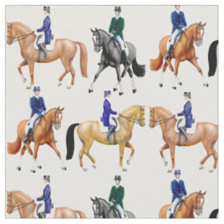 Klassisches Dressage-Pferdereiter-Gewebe Stoff