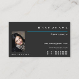 Klassisches dunkelgraues Foto - Logo Beruflich Visitenkarte
