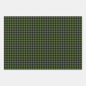 Klassisches Dunkelwaldgrün Kariert Geschenkpapier Set (Vorderseite 3)